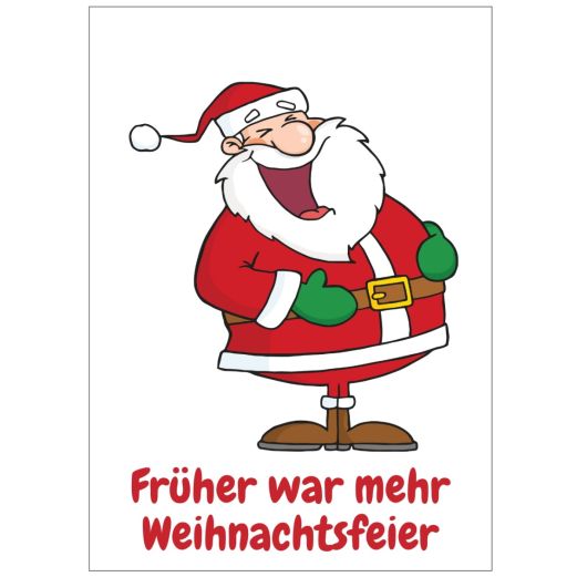 Minicard FRÜHER WAR MEHR WEIHNACHTSFEIER