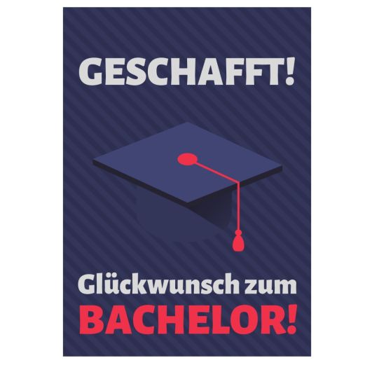 Minicard GLÜCKWUNSCH ZUM BACHELOR!