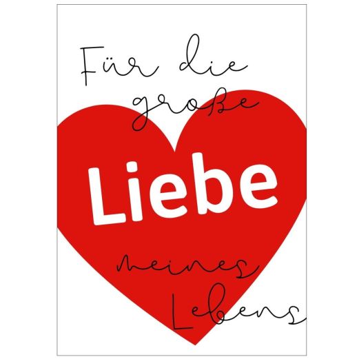 Minicard FÜR DIE GROSSE LIEBE