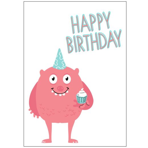 Minicard HAPPY BIRTHDAY MONSTER