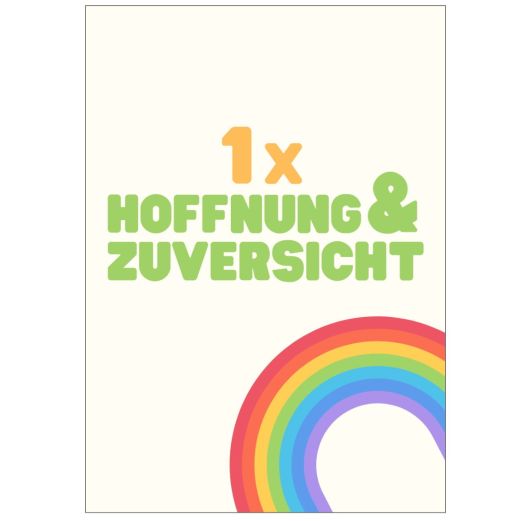 Minicard 1 X HOFFNUNG UND ZUVERSICHT