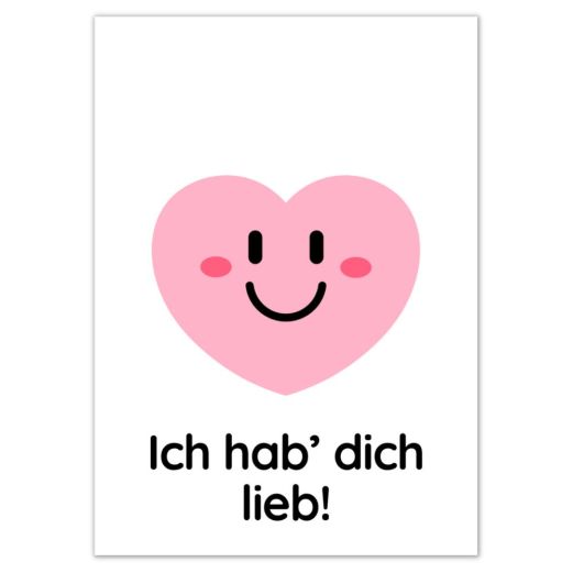 Minicard ICH HAB' DICH LIEB!