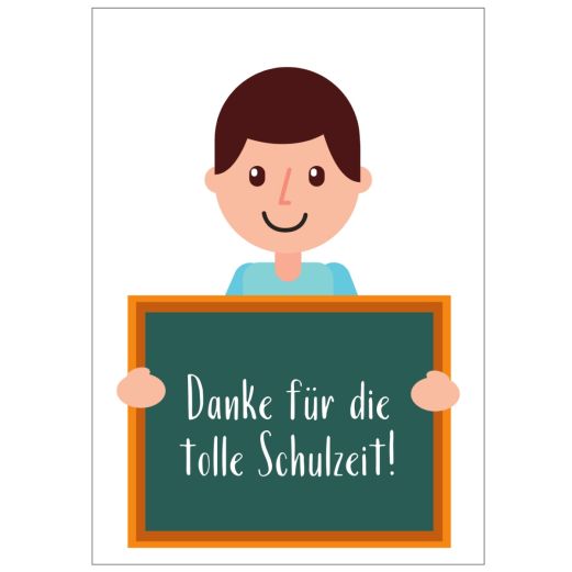 Minicard DANKE FÜR DIE TOLLE SCHULZEIT!