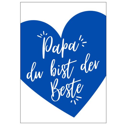 Minicard PAPA DU BIST DER BESTE!