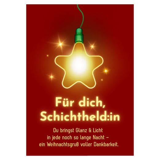 Minicard Weihnachten Schichtheld:in