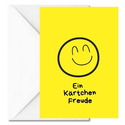 Personalisierbare Grußkarte EIN KÄRTCHEN FREUDE