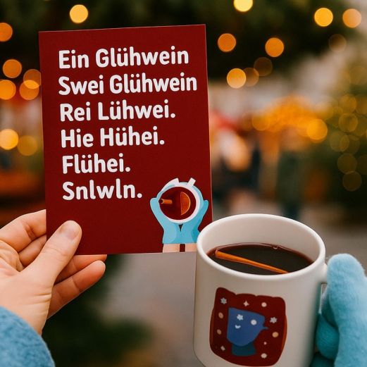 Postkarte Glühwein