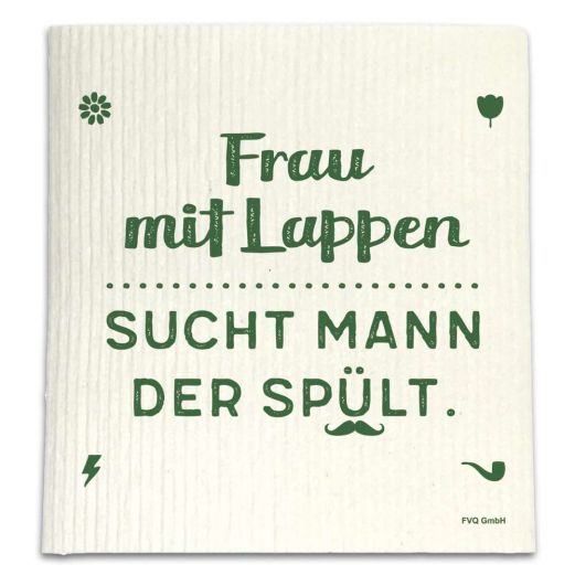 Putzlappen FRAU MIT LAPPEN