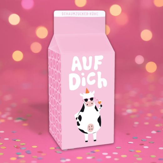 Schaumzucker-Kühe „Auf dich“