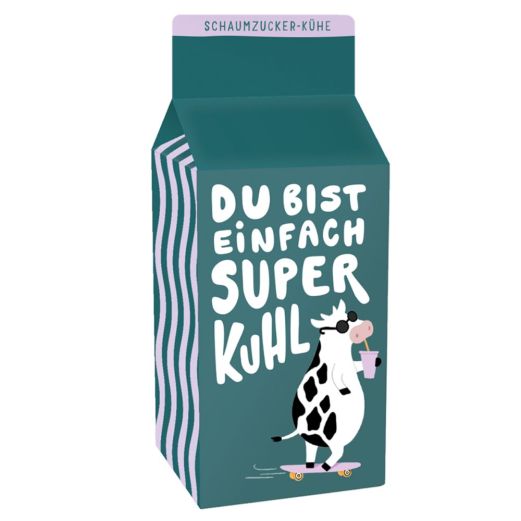 Schaumzucker-Kühe „Du bist einfach superkuhl“