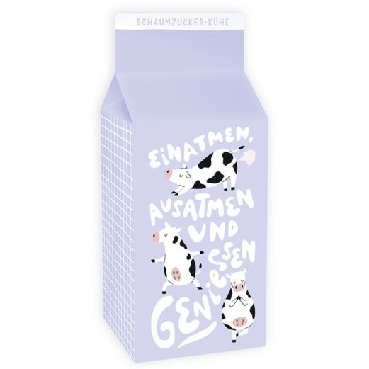 Schaumzucker-Kühe „Einatmen, ausatmen und genießen“ (New)
