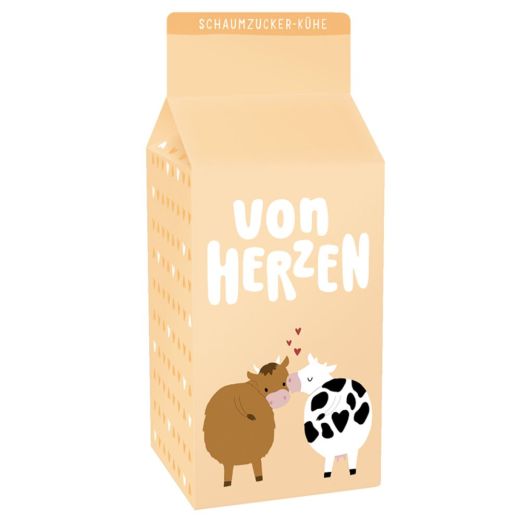 Schaumzucker-Kühe „Von Herzen“