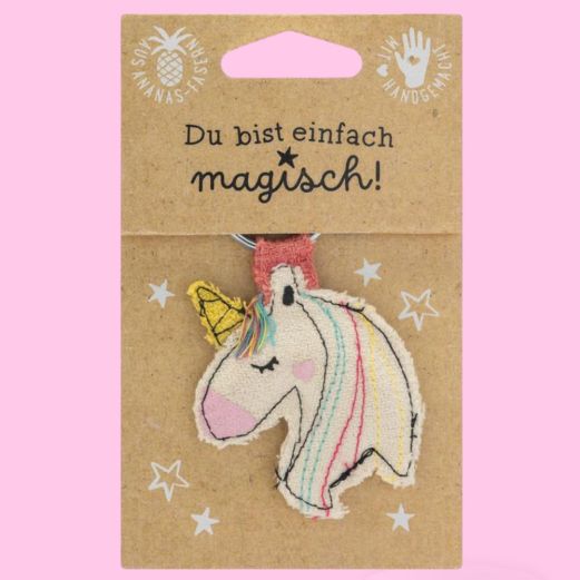 Schlüsselanhänger aus Ananas-Faser 