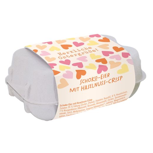 Schoko-Eier Kleines Ostergeschenk „Herzliche Ostergrüße“