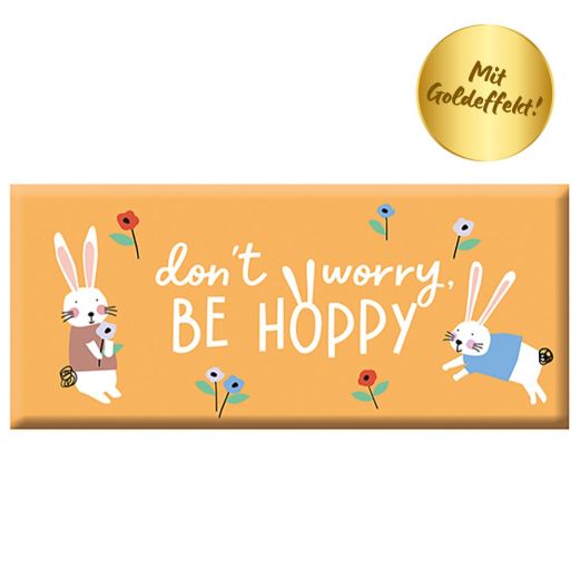 Osterschokolade 30g DON`T WORRY BE HOPPY
