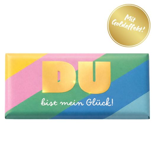 Schokolade 30g „Du bist mein Glück!“