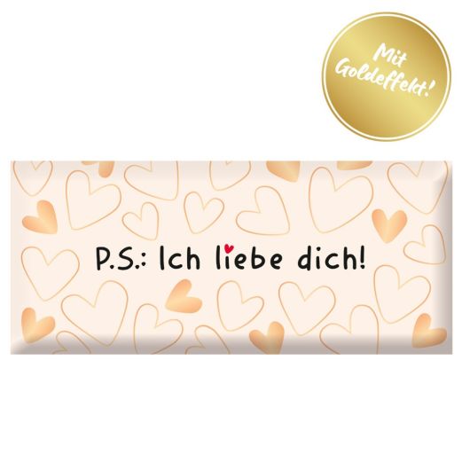 Schokolade 30g „P.S.: Ich liebe dich!“