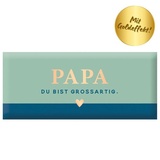 Schokolade 30g „Papa du bist großartig“