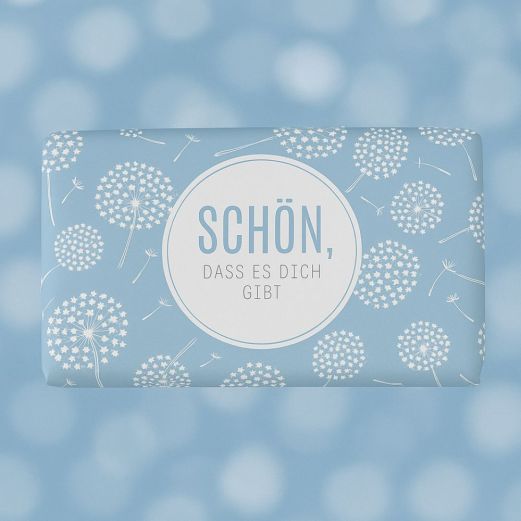 Schokolade 40g SCHÖN, DASS ES DICH GIBT - Pusteblume