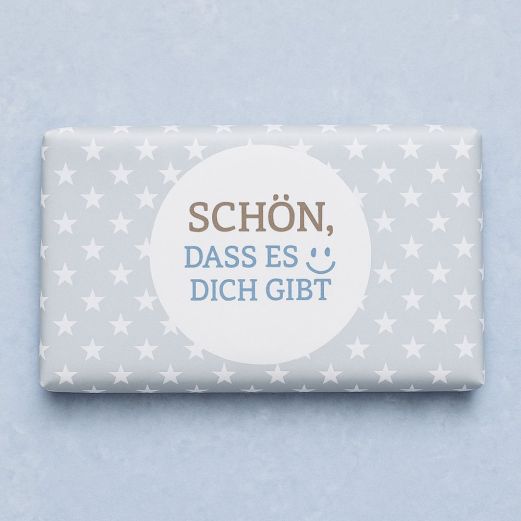 Schokolade 40g SCHÖN DASS ES DICH GIBT - Sterne