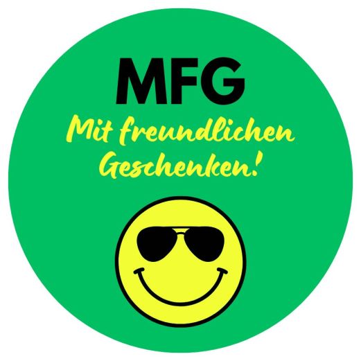 Aufkleber Sticker kreisrund ø 7 cm – MFG - 