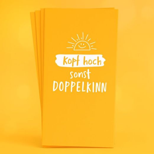 Papiertaschentücher KOPF HOCH SONST DOPPELKINN
