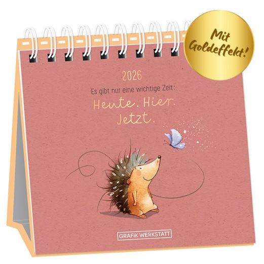 Tischkalender 2026 Heute. Hier. Jetzt.
