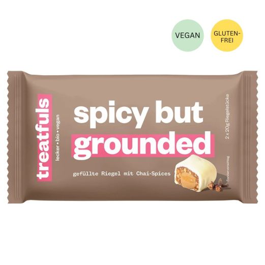 Gefüllte Riegel mit Chai-Spices von Treatfuls „spicy but grounded“