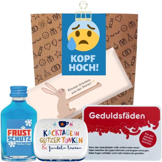 Kleiner Trostspender – Geschenktüte „Kopf hoch!“ (Set 1)