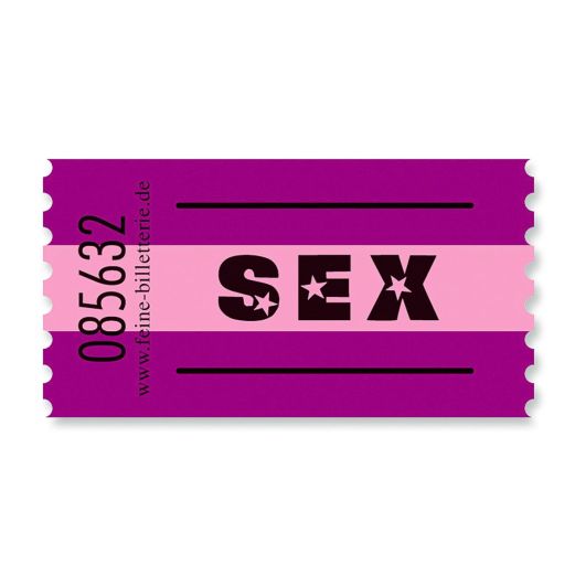 Einzelwertmarke „Sex“ - Lustige Adventskalenderfüllung für Erwachsene