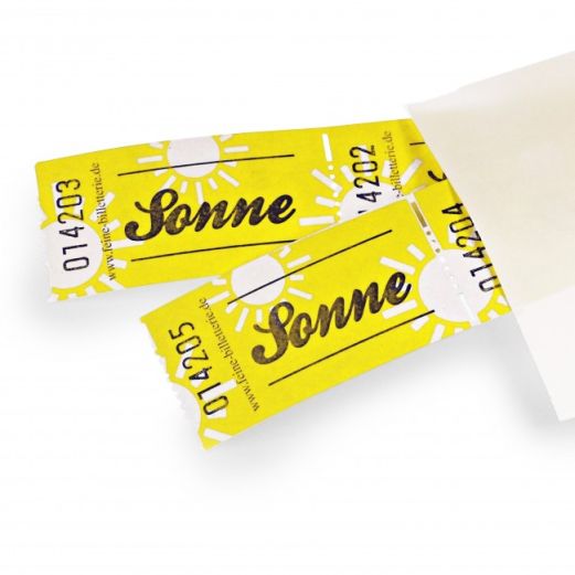 Einzelwertmarke „Sonne“ – Mini Geschenk zum Aufmuntern