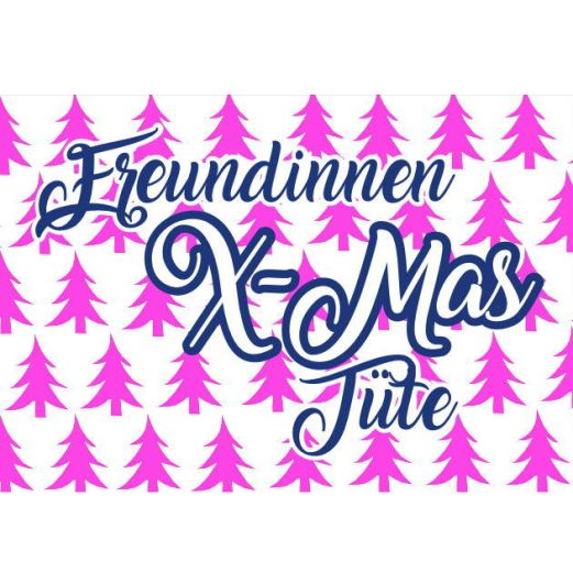 Verschlusskärtchen FREUNDINNEN X-MAS TÜTE
