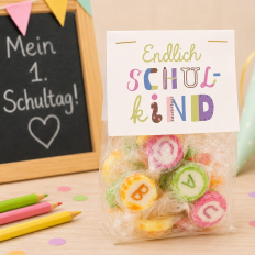 ABC Bonbons zur Einschulung „Endlich Schulkind"