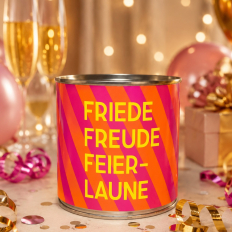 Cancake – Kuchen in der Dose „Friede Freude Feierlaune“