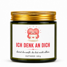 Duftkerze Herzbotschaften – Ich denk an dich