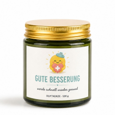 Duftkerze Herzbotschaften – Gute Besserung