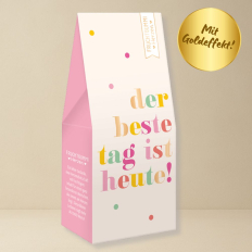 Fruchtgummi Herzen DER BESTE TAG IST HEUTE!