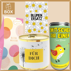 Geschenkbox Blumenersatz – Originelles Geschenk statt Blumen (Set 2)