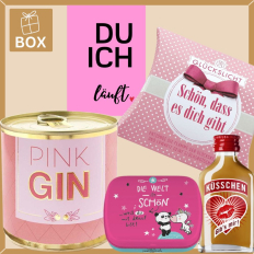 Geschenkbox DU ICH LÄUFT - rosa # 2