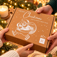 Geschenkbox Weihnachten - MEDIUM - zum Befüllen