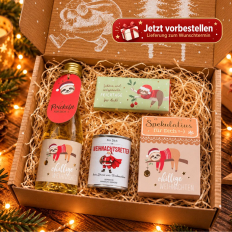 Gefüllte Geschenkbox „Merry & Slow Christmas“ – Entspannendes Weihnachtsgeschenk (Set 1)