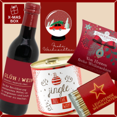 Geschenkbox Weihnachten – Besonderes Weihnachtsgeschenk (Schneekugel – Set 3)
