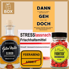 Geschenkbox Lustiges Abschiedsgeschenk „Dann geh doch“ (Set 2)