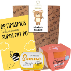 Geschenktüte zur Aufmunterung - Ich denk an dich! (Set 6)