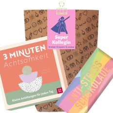 Geschenktüte für Kollegin – Geschenkset „Super Kollegin“ (Set 12)