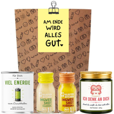 Geschenktüte zur Aufmunterung „Am Ende wird alles gut“ (Set 3)