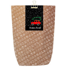 Geschenktüte “Frohes Fest“ – Motiv Auto – zum Befüllen
