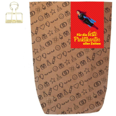 Geschenktüte BESTE PRAKTIKANTIN - zum Befüllen