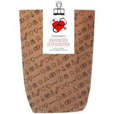 Geschenktüte FÜR DIE BESTE KRANKENSCHWESTER - zum Befüllen