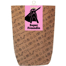 Geschenktüte SUPER FREUNDIN - zum Befüllen